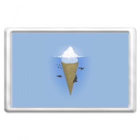 Магнит 45*70 с принтом Мороженое в Санкт-Петербурге, Пластик | Размер: 78*52 мм; Размер печати: 70*45 | food | ice cream | вкусно | еда | мороженое