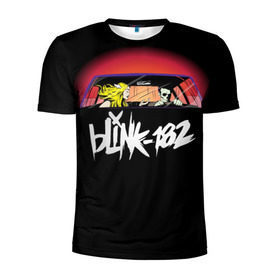 Мужская футболка 3D спортивная с принтом Blink-182 в Санкт-Петербурге, 100% полиэстер с улучшенными характеристиками | приталенный силуэт, круглая горловина, широкие плечи, сужается к линии бедра | blink | california | pop | punk | rock | группа | калифорния | панк | рок