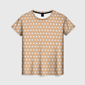Женская футболка 3D с принтом Full ICream в Санкт-Петербурге, 100% полиэфир ( синтетическое хлопкоподобное полотно) | прямой крой, круглый вырез горловины, длина до линии бедер | food | ice cream | love | вкусно | еда | мороженое