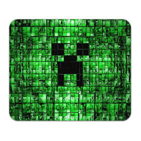 Коврик прямоугольный с принтом Minecraft в Санкт-Петербурге, натуральный каучук | размер 230 х 185 мм; запечатка лицевой стороны | game | green | minecraft | игра | игрок | компьютерные игры | майнкрафт