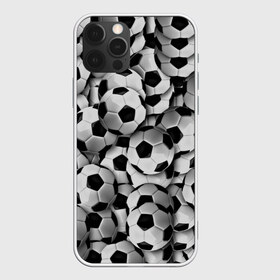 Чехол для iPhone 12 Pro Max с принтом Футбольный мяч в Санкт-Петербурге, Силикон |  | паттерн | черно белый