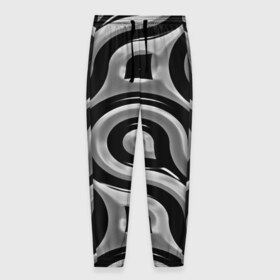 Мужские брюки 3D с принтом Минимализм в Санкт-Петербурге, 100% полиэстер | манжеты по низу, эластичный пояс регулируется шнурком, по бокам два кармана без застежек, внутренняя часть кармана из мелкой сетки | линии | монохромный | узор