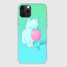 Чехол для iPhone 12 Pro Max с принтом Напиток в Санкт-Петербурге, Силикон |  | cat | kitty | животные | киса | кот | котенок | котэ | кошка
