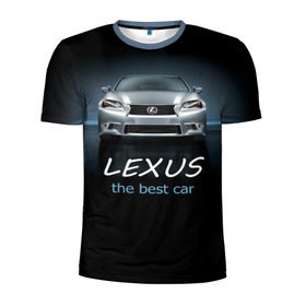 Мужская футболка 3D спортивная с принтом Lexus the best car в Санкт-Петербурге, 100% полиэстер с улучшенными характеристиками | приталенный силуэт, круглая горловина, широкие плечи, сужается к линии бедра | auto | авто | автомобиль | водитель | гиперкар | лексус | машина | суперкар | тачка