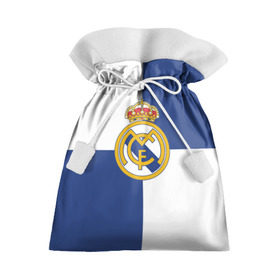 Подарочный 3D мешок с принтом Real Madrid №1! в Санкт-Петербурге, 100% полиэстер | Размер: 29*39 см | Тематика изображения на принте: fc | fcb | lfp | real madrid | болельщикам | испания | испанская премьер лига | испанский | мадрид | реал | реал мадрид | футбольный клуб