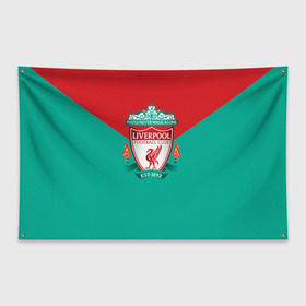 Флаг-баннер с принтом Ливерпуль №1! в Санкт-Петербурге, 100% полиэстер | размер 67 х 109 см, плотность ткани — 95 г/м2; по краям флага есть четыре люверса для крепления | fc | footbal club | liverpool | ливерпуль | футбольный клуб