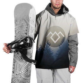 Накидка на куртку 3D с принтом Twin Peaks в Санкт-Петербурге, 100% полиэстер |  | twin peaks | лес | лора палмер | ночь | огонь | сова | сосны | твин пикс