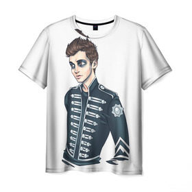 Мужская футболка 3D с принтом Jacket в Санкт-Петербурге, 100% полиэфир | прямой крой, круглый вырез горловины, длина до линии бедер | 21 pilots