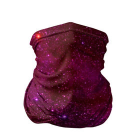 Бандана-труба 3D с принтом Розовые звёзды в Санкт-Петербурге, 100% полиэстер, ткань с особыми свойствами — Activecool | плотность 150‒180 г/м2; хорошо тянется, но сохраняет форму | nebula | звезды | созвездие | туманность