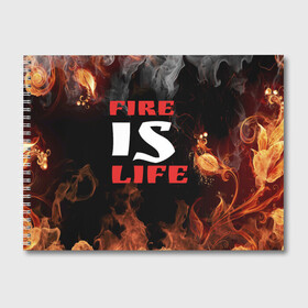 Альбом для рисования с принтом Fire is life (Огонь это жизнь) в Санкт-Петербурге, 100% бумага
 | матовая бумага, плотность 200 мг. | Тематика изображения на принте: fire | is | life | алфавит | английский | большие | буквы | горит | жар | клевая | надпись | огонь | огонь это жизнь | пламя | пожар | полымя | прикольная | пыл | свет | слово | цитата