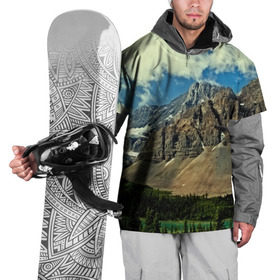 Накидка на куртку 3D с принтом Высокие горы в Санкт-Петербурге, 100% полиэстер |  | Тематика изображения на принте: пейзаж