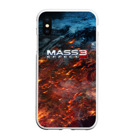 Чехол для iPhone XS Max матовый с принтом Mass Effect в Санкт-Петербурге, Силикон | Область печати: задняя сторона чехла, без боковых панелей | n7 | shepard | галактика | жнец | космос | масс | нормандия | планета | шепард | эффект