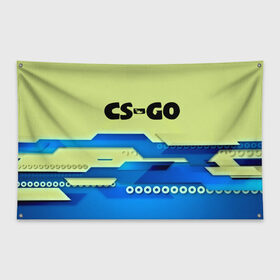 Флаг-баннер с принтом CS-GO в Санкт-Петербурге, 100% полиэстер | размер 67 х 109 см, плотность ткани — 95 г/м2; по краям флага есть четыре люверса для крепления | csgo | контра | кс | ксго