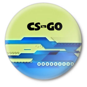 Значок с принтом CS-GO в Санкт-Петербурге,  металл | круглая форма, металлическая застежка в виде булавки | csgo | контра | кс | ксго