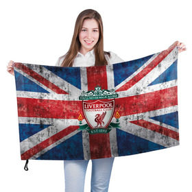 Флаг 3D с принтом Ливерпуль ФК в Санкт-Петербурге, 100% полиэстер | плотность ткани — 95 г/м2, размер — 67 х 109 см. Принт наносится с одной стороны | apl | est | fc | footbal club | liverpool | англия | апл | британия | игра | ливерпуль | лондон | футбол | футбольный клуб