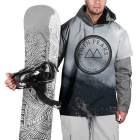Накидка на куртку 3D с принтом Twin Peaks в Санкт-Петербурге, 100% полиэстер |  | twin peaks | дэвид линч | лес | лора палмер | сова | твин пикс | туман