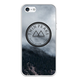 Чехол для iPhone 5/5S матовый с принтом Twin Peaks в Санкт-Петербурге, Силикон | Область печати: задняя сторона чехла, без боковых панелей | twin peaks | дэвид линч | лес | лора палмер | сова | твин пикс | туман