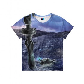 Детская футболка 3D с принтом Статуя свободы затоплена в Санкт-Петербурге, 100% гипоаллергенный полиэфир | прямой крой, круглый вырез горловины, длина до линии бедер, чуть спущенное плечо, ткань немного тянется | америке | апокалипсис в сша | вода | волна | гибель | глобальное потепление | наводнение | океан вышел из берегов | поток | потоп | трагедия