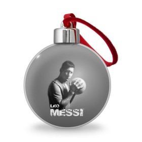 Ёлочный шар с принтом Leo Messi в Санкт-Петербурге, Пластик | Диаметр: 77 мм | barcelona | spanish | аргентина | барселона | испания | лео | месси | мяч | футбол | футболист