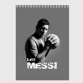 Скетчбук с принтом Leo Messi в Санкт-Петербурге, 100% бумага
 | 48 листов, плотность листов — 100 г/м2, плотность картонной обложки — 250 г/м2. Листы скреплены сверху удобной пружинной спиралью | Тематика изображения на принте: barcelona | spanish | аргентина | барселона | испания | лео | месси | мяч | футбол | футболист