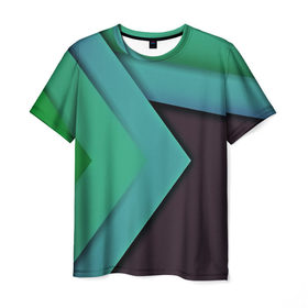Мужская футболка 3D с принтом Bands в Санкт-Петербурге, 100% полиэфир | прямой крой, круглый вырез горловины, длина до линии бедер | геометрия | полосы | разноцветный