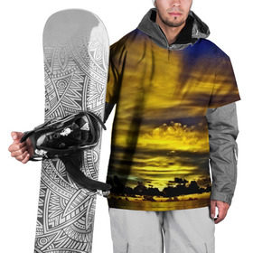 Накидка на куртку 3D с принтом Мальдивы в Санкт-Петербурге, 100% полиэстер |  | берег | бунгало | ветки | горизонт | города | закат | корабль | мальдивы | море | отдых | пальмы | песок | пирс | страны | тропики