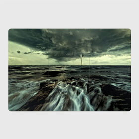 Магнитный плакат 3Х2 с принтом Тайфун в Санкт-Петербурге, Полимерный материал с магнитным слоем | 6 деталей размером 9*9 см | море | небо | пейзаж | смерч | ураган