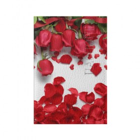 Обложка для паспорта матовая кожа с принтом Сильные чуства в Санкт-Петербурге, натуральная матовая кожа | размер 19,3 х 13,7 см; прозрачные пластиковые крепления | желтый | красный | любовь | новинки | подарок | розы | сердце | текстура | тюльпаны | цветы