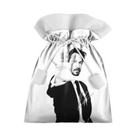 Подарочный 3D мешок с принтом Киану Ривз в Санкт-Петербурге, 100% полиэстер | Размер: 29*39 см | Тематика изображения на принте: john | keanu | matrix | reeves | wick | матрица