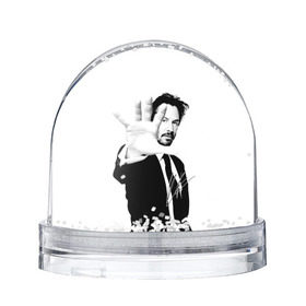 Снежный шар с принтом Киану Ривз в Санкт-Петербурге, Пластик | Изображение внутри шара печатается на глянцевой фотобумаге с двух сторон | john | keanu | matrix | reeves | wick | матрица