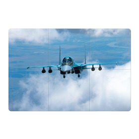 Магнитный плакат 3Х2 с принтом Су 34 в Санкт-Петербурге, Полимерный материал с магнитным слоем | 6 деталей размером 9*9 см | самолет