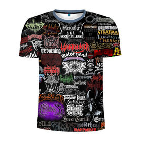 Мужская футболка 3D спортивная с принтом Hard Rock в Санкт-Петербурге, 100% полиэстер с улучшенными характеристиками | приталенный силуэт, круглая горловина, широкие плечи, сужается к линии бедра | music | rock | rock and roll | музыка | рок