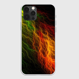 Чехол для iPhone 12 Pro Max с принтом Цветные линии в Санкт-Петербурге, Силикон |  | молния | пестрый | разноцветный