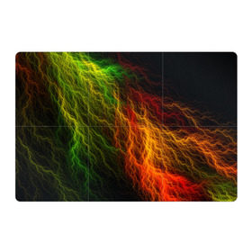 Магнитный плакат 3Х2 с принтом Цветные линии в Санкт-Петербурге, Полимерный материал с магнитным слоем | 6 деталей размером 9*9 см | молния | пестрый | разноцветный