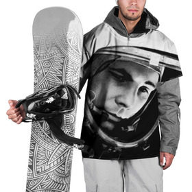 Накидка на куртку 3D с принтом Юрий Гагарин в Санкт-Петербурге, 100% полиэстер |  | первый космонавт
