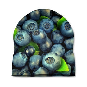 Шапка 3D с принтом Голубика в Санкт-Петербурге, 100% полиэстер | универсальный размер, печать по всей поверхности изделия | blueberry | голубика | черника | ягоды