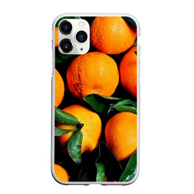Чехол для iPhone 11 Pro Max матовый с принтом Мандаринчики в Санкт-Петербурге, Силикон |  | Тематика изображения на принте: зелень | оранжевый | цитрус | яркий