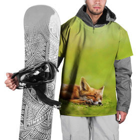 Накидка на куртку 3D с принтом Лисичка спит в Санкт-Петербурге, 100% полиэстер |  | Тематика изображения на принте: fox | животное | зверь | красивая | лес | лис | лиса | лисенок | лисица | лисичка | мех | патрикеевна | песец | плутовка | прикольная | природа | рыжая | рыжий цвет | сказка | хвост | хитрая | хищник