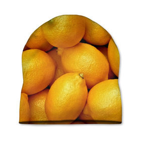 Шапка 3D с принтом Лимончики в Санкт-Петербурге, 100% полиэстер | универсальный размер, печать по всей поверхности изделия | 3d | витамин | еда | желтый | лето | лимон | много | пища | прикольные | сочные | фрукты | цитрус | яркие