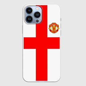 Чехол для iPhone 13 Pro Max с принтом Manchester united в Санкт-Петербурге,  |  | 3d | 3д | fc | manchester united | mu | англия | британия | игра | канониры | красные дьяволы | лондон | манчестер | мю | флаг | флаг британии | футбол | эмблема