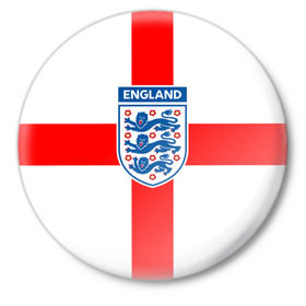 Значок с принтом Сборная Англии в Санкт-Петербурге,  металл | круглая форма, металлическая застежка в виде булавки | англия | игра | лондон | сборная | футбол