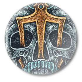 Значок с принтом Посейдон в Санкт-Петербурге,  металл | круглая форма, металлическая застежка в виде булавки | Тематика изображения на принте: 