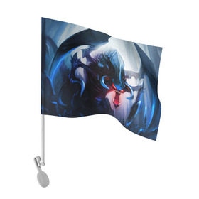 Флаг для автомобиля с принтом League Of Legends Cho`Gath в Санкт-Петербурге, 100% полиэстер | Размер: 30*21 см | chogath | league of legends | lol