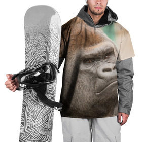 Накидка на куртку 3D с принтом Обезьяна в Санкт-Петербурге, 100% полиэстер |  | горилла | животное | обезьяна | примат