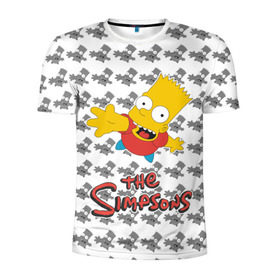 Мужская футболка 3D спортивная с принтом Bart в Санкт-Петербурге, 100% полиэстер с улучшенными характеристиками | приталенный силуэт, круглая горловина, широкие плечи, сужается к линии бедра | simpsons | барт | мульт | симпсоны