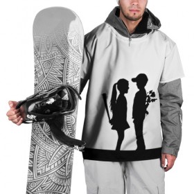 Накидка на куртку 3D с принтом Свидание в Санкт-Петербурге, 100% полиэстер |  | 3d | белый | девочка | другие | картинка | мальчик | минимализм | прикол | прикольные | светлая | смешно | черный