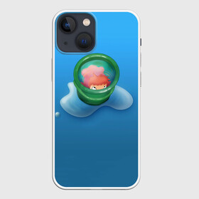 Чехол для iPhone 13 mini с принтом Bucket в Санкт-Петербурге,  |  | Тематика изображения на принте: anime | ponyo | аниме | миядзаки | поньо | рыбка