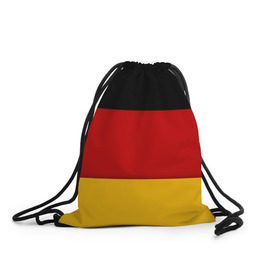 Рюкзак-мешок 3D с принтом Германия в Санкт-Петербурге, 100% полиэстер | плотность ткани — 200 г/м2, размер — 35 х 45 см; лямки — толстые шнурки, застежка на шнуровке, без карманов и подкладки | germany | флаг