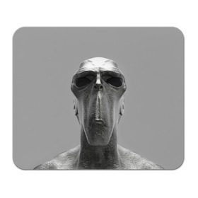 Коврик прямоугольный с принтом Гуманоид в Санкт-Петербурге, натуральный каучук | размер 230 х 185 мм; запечатка лицевой стороны | Тематика изображения на принте: head | humanoid | sculpture | голова | идол | инопланетянин | истукан | космос | скульптура | статуя