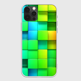 Чехол для iPhone 12 Pro Max с принтом Пазлы в Санкт-Петербурге, Силикон |  | Тематика изображения на принте: абстракция | годнота | зеленый. кубы | пазлы | радуга | яркий